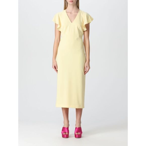 Patrizia Pepe Yellow Viscose Bodysuit